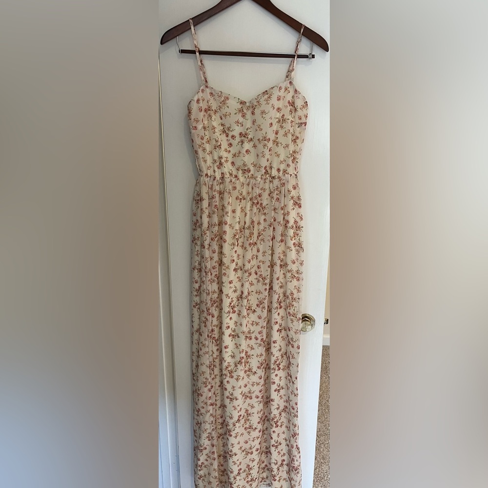 Bershka multicolor floral maxi dress, Size M
